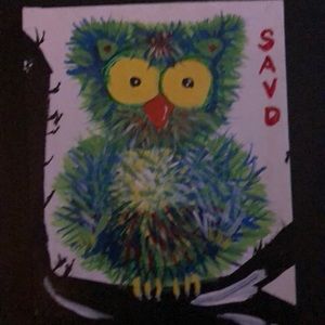 A stoned owl!